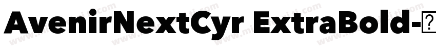 AvenirNextCyr ExtraBold字体转换
